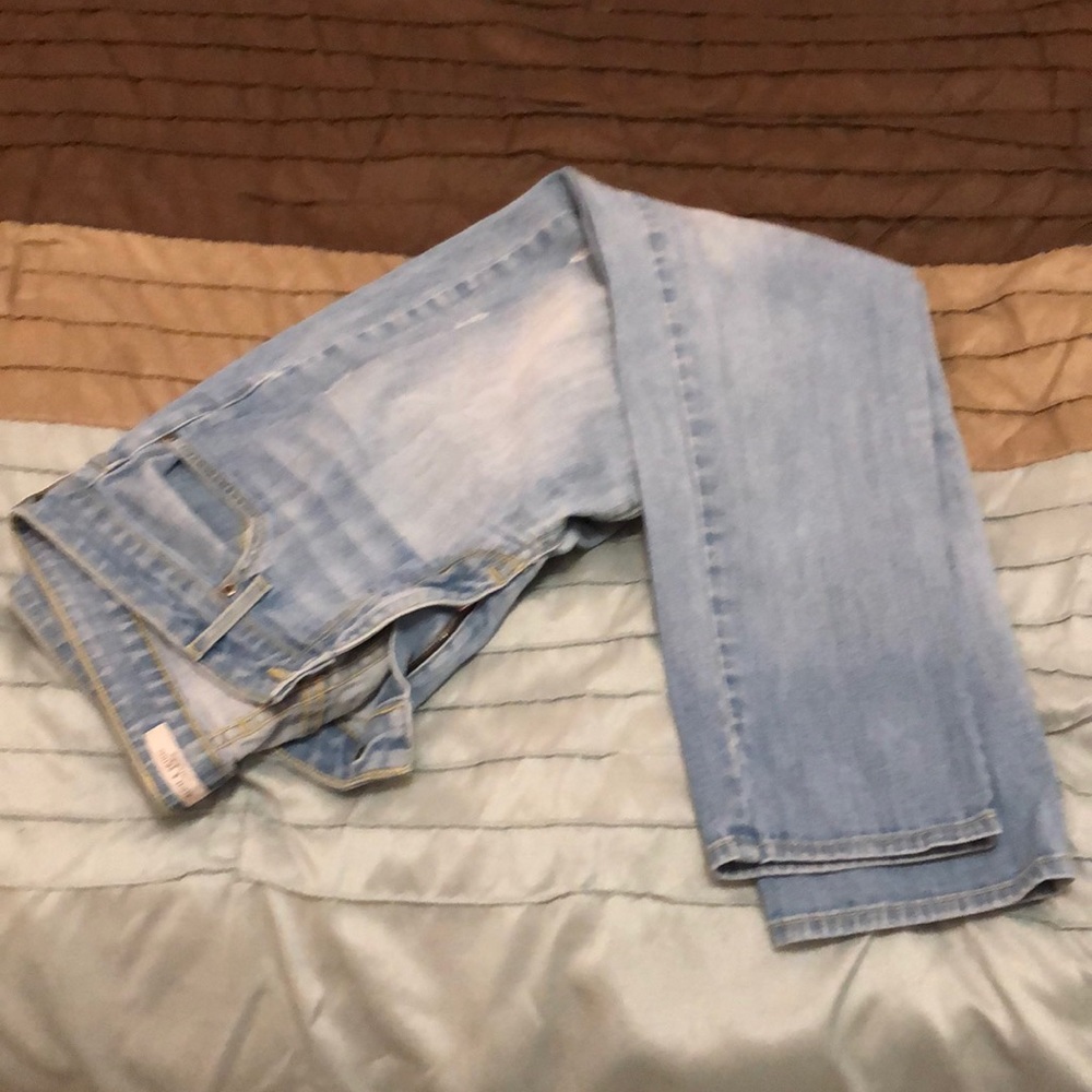 Rich and Skinny Brand Distressed light wash skinny